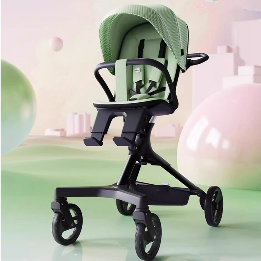 HBR虎贝尔婴儿推车双向高景观避震折叠