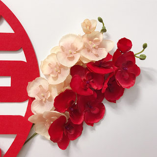 Wedding room decoration phalaenopsis living room artificial flower ornaments hotel wedding wedding decoration home decoration