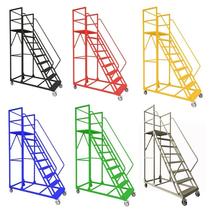 Hainan climbing ladder workshop injection molding machine loading warehouse anti-slip step mobile wheeled ladder climbing car mobile platform
