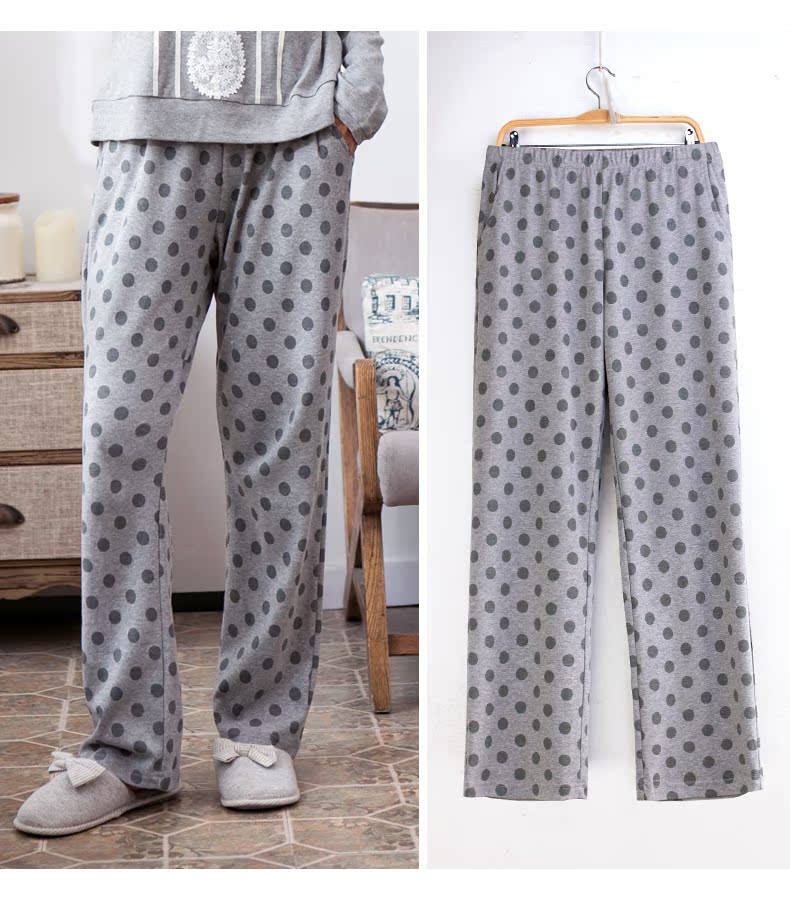 Lancome cotton cotton túi cao su kích thước lớn phụ nữ mang thai tháng ngủ dài quần sống quần phụ nữ trẻ quần đùi nam