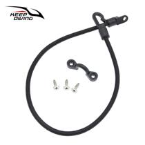 Kayak elastic rope hook anti-lost hand rope water boat fishing rod fixed rope adjustable rope hook KK-T06