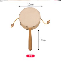Rattle old-fashioned traditional Chinese style newborn infants boys and girls childrens wooden toys wooden rattle