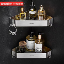 Duravit Triangular Basket 304 Stainless Steel Bathroom Shelf Shower Room Bathroom Corner Mesh Basket No Punch