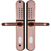 Factory direct supply of courtyard door code lock garden wrought iron door aluminum door lock outdoor waterproof double-sided mechanical code lock