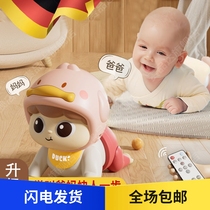 Baby learning crawling toy guides head up 0-1 years old practice training puzzle early education 3 baby 6 months electric crawling baby