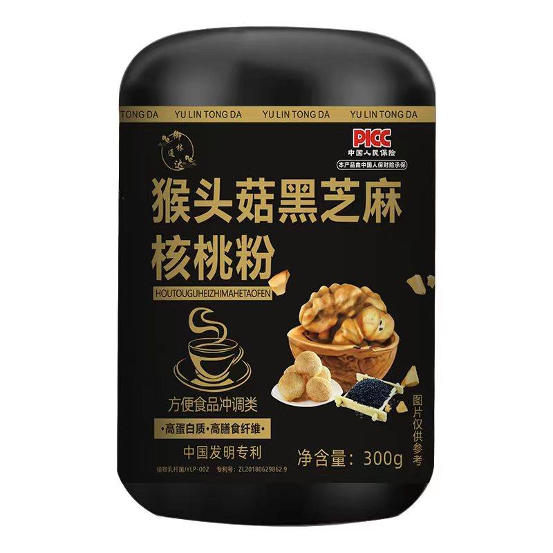 Monkey Head Mushrooms Black Sesame Walnut Powder (barrel mounted) Broken Natural 300g-Taobao
