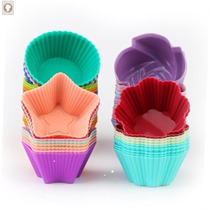 New Silicone Cupcake Mold Heart 6pcs Cake Muffin Mold Bakewa