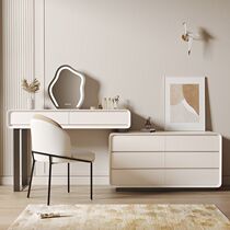 Dressing table with mirror modern Nordic small apartment light luxury style dressing table bedroom storage cabinet and chest integrated