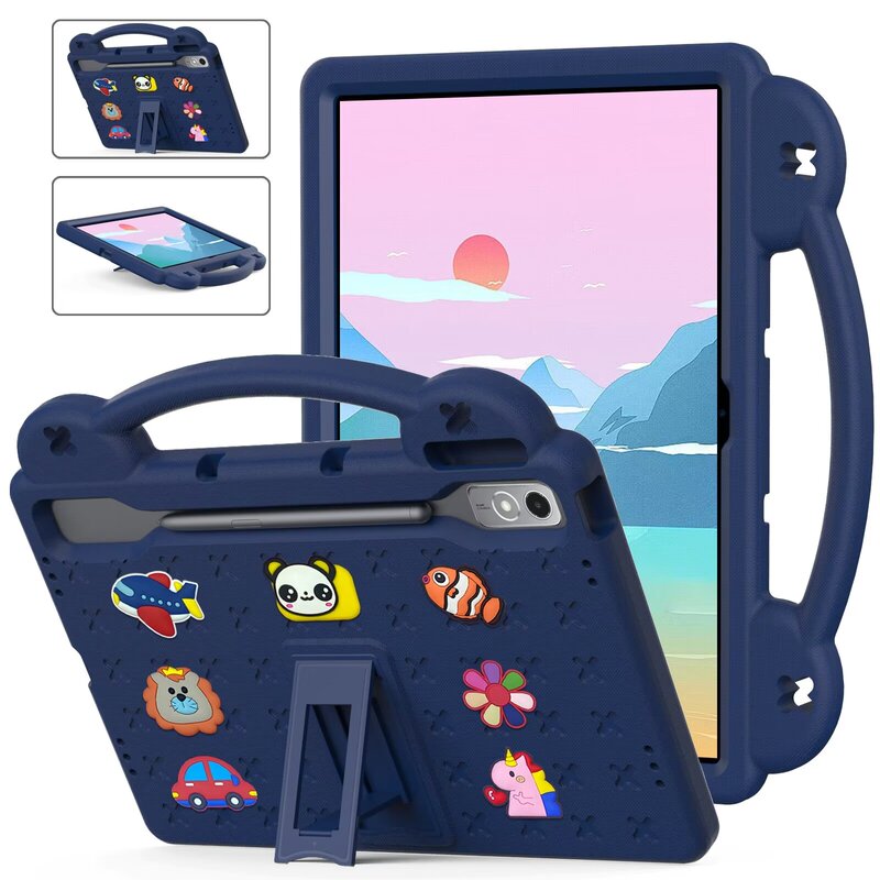 Suitable for Lenovo Xiaoxin Pad Pro 12.7 Tablet Protective Case 2023 Model Tablet Anti-Drop Silicone Case Tb371Fc Full Edge Coverage Four-Corner Thickened Anti-Drop Shell with Pen Slot Stand Case Suitable for Lenovo Xiaoxin Pad Pro 12.7 Tablet Protective Case 2023 Model Tablet Anti-Drop Silicone Case Tb371Fc Full Edge Coverage Four-Corner Thickened Anti-Drop Shell with Pen Slot Stand Case