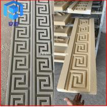 EPS exterior wall decoration relief lines swastika pattern back line foam ceramic Chinese skirting grid waistline
