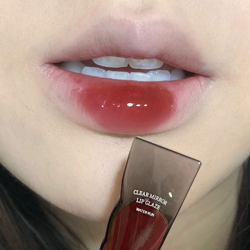 Inins ultra-fire black crystal mirror lip glazed paint mouth red water light nourishing moisturizing bean-sand carts Teenage Hearts-Taobao