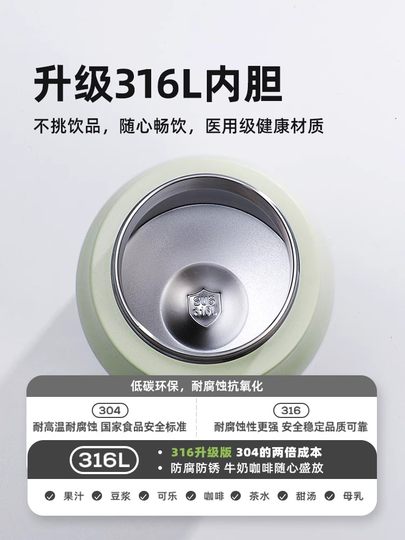 Fuguang Thermos Cup Large Capacity Water Bottle for Girls 316L Stainless Steel Straw Cup for Boys Sports Children's Insulated Water Bottle