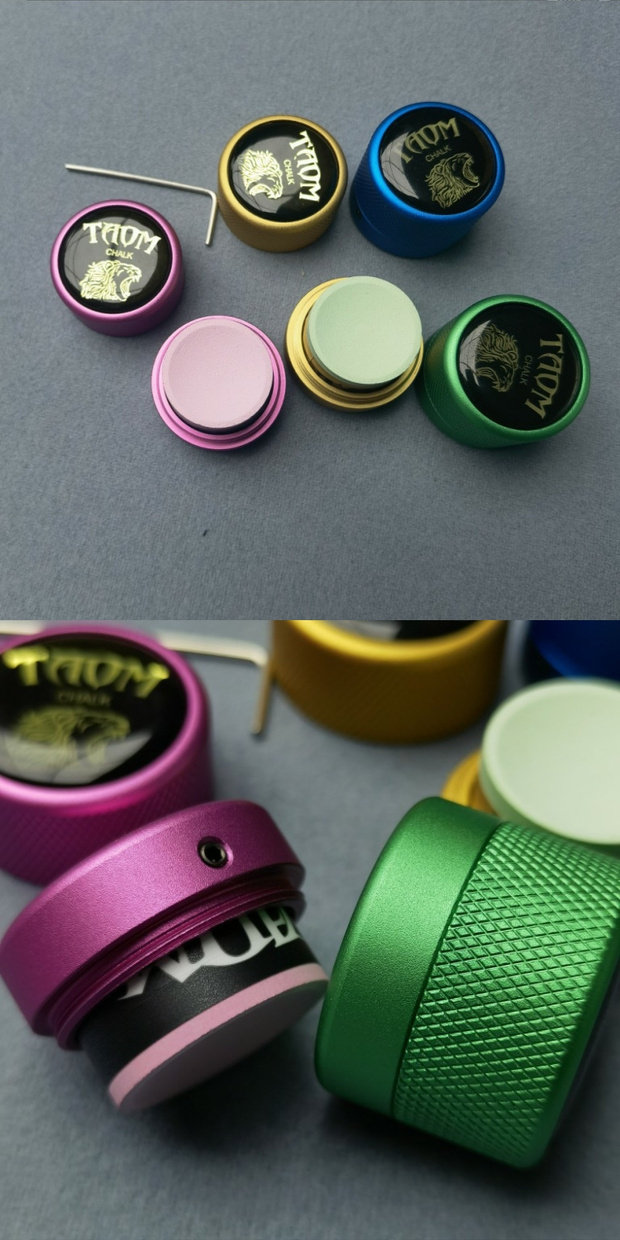 Мел для кия 采购产品陶姆图瓦姆圆粉台球球杆枪粉巧克力粉枪头粉台球壳粉台球用品配件