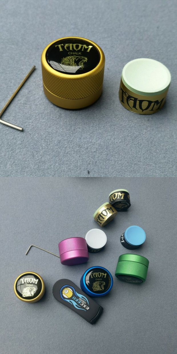 Мел для кия 采购产品陶姆图瓦姆圆粉台球球杆枪粉巧克力粉枪头粉台球壳粉台球用品配件