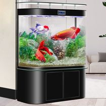 Fish tank new home living room medium and large ecological water-change-free high-definition glass bottom filter goldfish tank aquarium