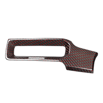 Suitable for 11th generation Civic Type R FL5 black and red carbon fiber main driver air outlet headlight switch panel cover