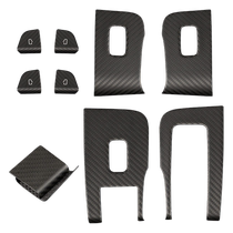 Suitable for Teslas new model 3 real carbon fiber door switch button panel and window lift switch panel