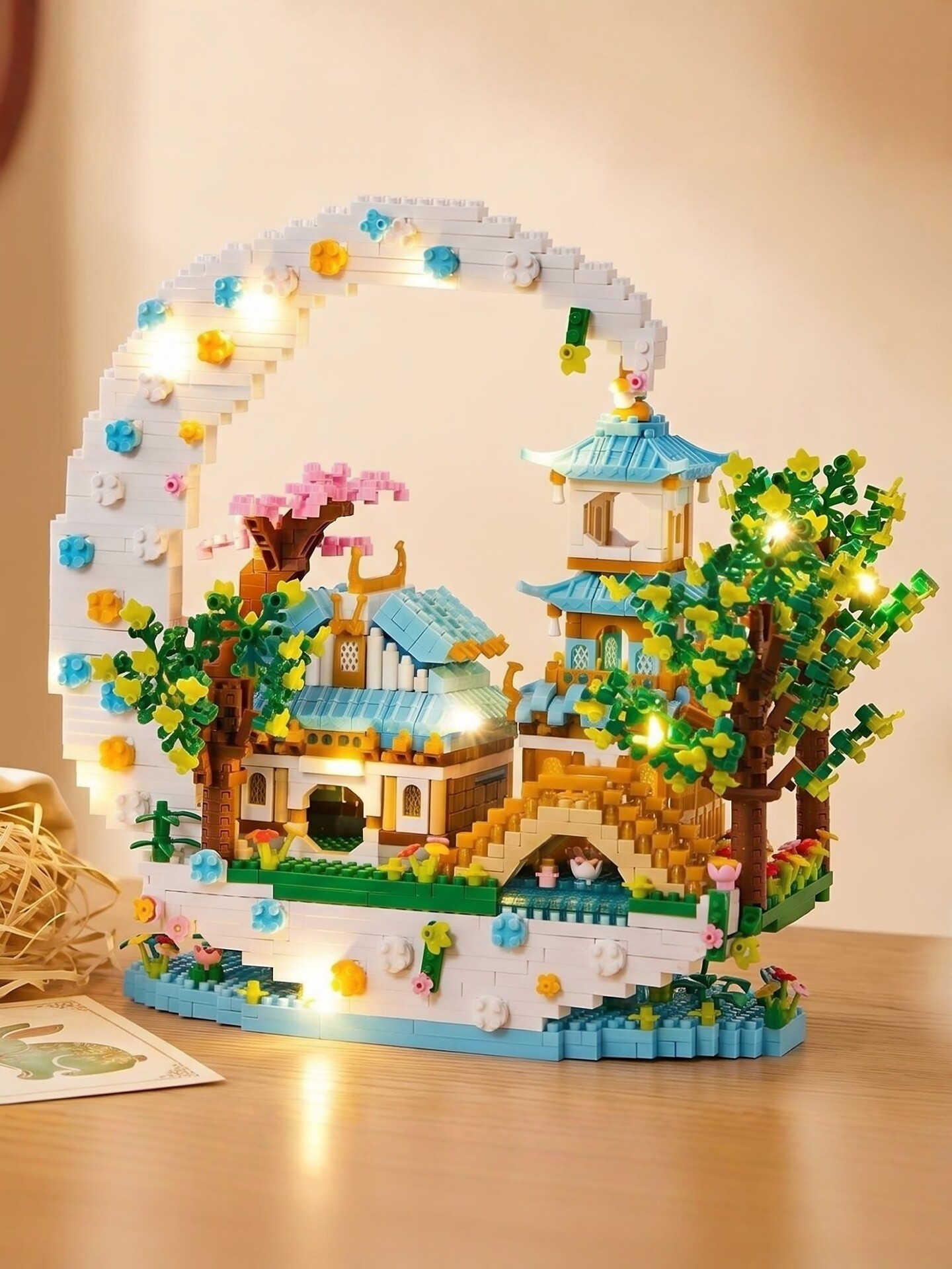 2026 New Guanghan Palace Building Blocks Adult Edition Highly Difficult and Giant Assembly Toy Model Girls Birthday Gift