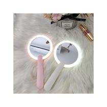 Folding light fill mirror hand-held carry-on makeup mirror rotating hand-held mirror rechargeable LED light makeup mirror