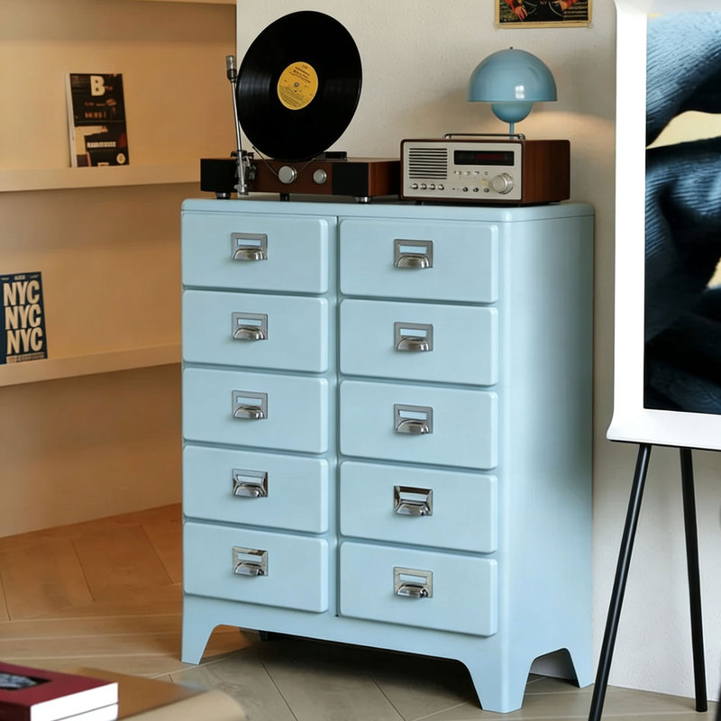 Manle Designer Retro Chest of Drawers, Small Apartment Sideboard, Ins-Style Drawer Storage Cabinet, Creative Multifunctional Cabinet Manle Designer Retro Chest of Drawers, Small Apartment Sideboard, Ins-Style Drawer Storage Cabinet, Creative Multifunctional Cabinet