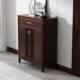 New Chinese-Style Solid Wood Shoe Cabinet for Home Entrance, Solid Wood Shoe Rack, Home-Use Redwood Color Storage Cabinet, American and European Style