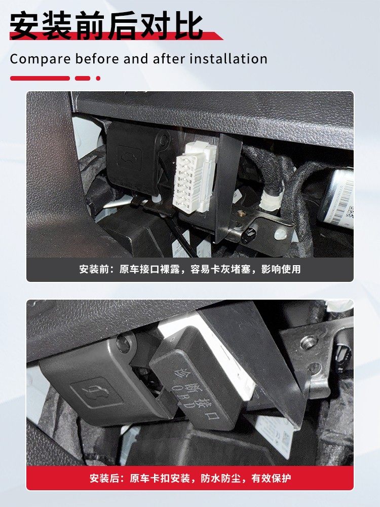 Byd Car Series-Specific Obd Interface Protective Cover Computer Diagnostic Interface Dustproof and Waterproof Cover Modified for Decoration