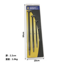 Factory direct sale 4-piece set of round rod crowbar nail remover heat treatment on both ends 6quot 12quot 16