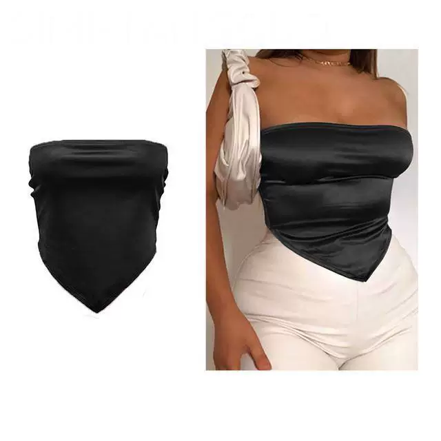 ЧЕРНЫЙ КОРСЕТ ТОП сексуальная готическая одежда spaghetti strap Crop to