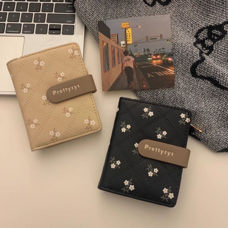 Retro Floral Wallet for Women, Short Style, Large Capacity, ins Student High-Quality, Cute, Multi-Card Slot Foldable Coin Holder Retro Floral Wallet for Women, Short Style, Large Capacity, ins Student High-Quality, Cute, Multi-Card Slot Foldable Coin Holder