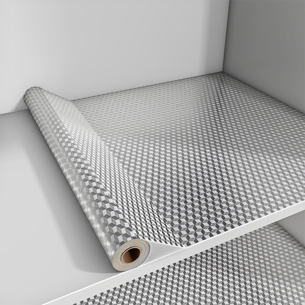 キャビネットの耐油性と防湿性ステッカー防水アルミホイル厚手の粘着式キッチンキャビネットキャビネットスズ箔引き出しパッド紙