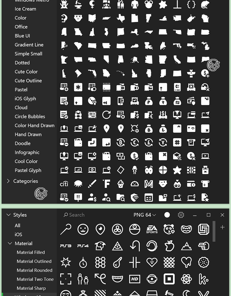 Icons8Pichon图标库Win版135000+矢量ICON免扣logo图库png素材svg - 软件插件 - 绘图狗-设计灵感素材集散地