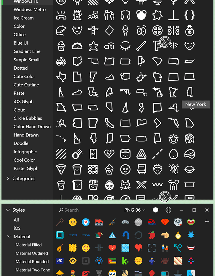 Icons8Pichon图标库Win版135000+矢量ICON免扣logo图库png素材svg - 软件插件 - 绘图狗-设计灵感素材集散地