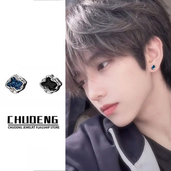 Irregular Oil-Drip Starry Sky Earrings for Men and Women, Niche Design, Light Luxury, High-End Earrings, Unique and Versatile Earrings