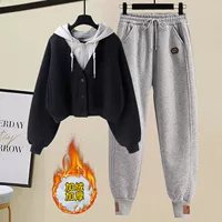 Черные утепленные штаны