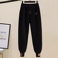 Черные осенние тонкие штаны