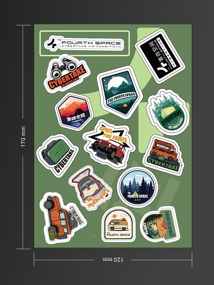 [Original Stickers] Fourth Space Outdoor Style Creative Sticker Decoration