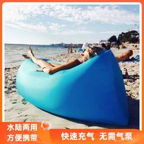 Outdoor air sofa bed inflatable lazy air bed music festival sofa sleeping bag single portable camping camping beach