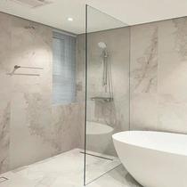 Jiliguala soft light Hanjiangxue marble tiles concave and convex texture warm color bathroom bathroom wall tiles 600120