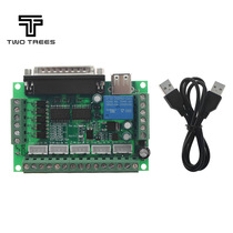 MACH3 five-axis engraving machine motherboard green board blue board CNC5-axis stepper motor driver interface control board