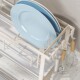 German imported narrow edge drain dish rack kitchen window sill single layer dish block super narrow household chopstick rack