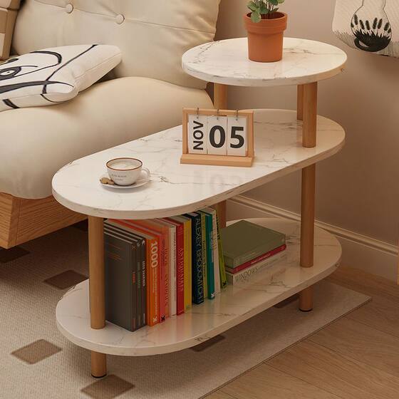 Bedside Table, Simple and Modern, Small Table for Bedroom, Living Room, Home Use, Movable Sofa Side Table, Trendy Small Coffee Table