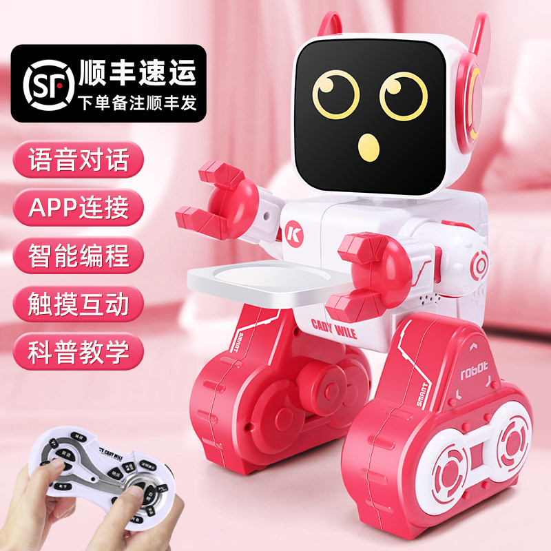 Child Robot Toy Intelligent Voice Conversation Electric Remote Control Programming Early Teach Boy Girl Christmas Presents-Taobao