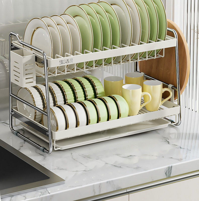 生活宣言廚房碗碟收納架瀝水碗盤架子