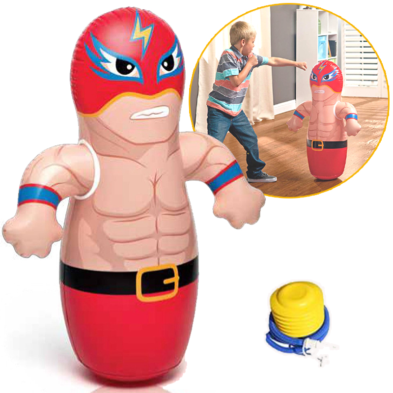 Children's Boxing tumbler Toy toy inflatable big number Puzzle Fitness Exercise Column Animal Baby Sandbag Baby Vent-Taobao