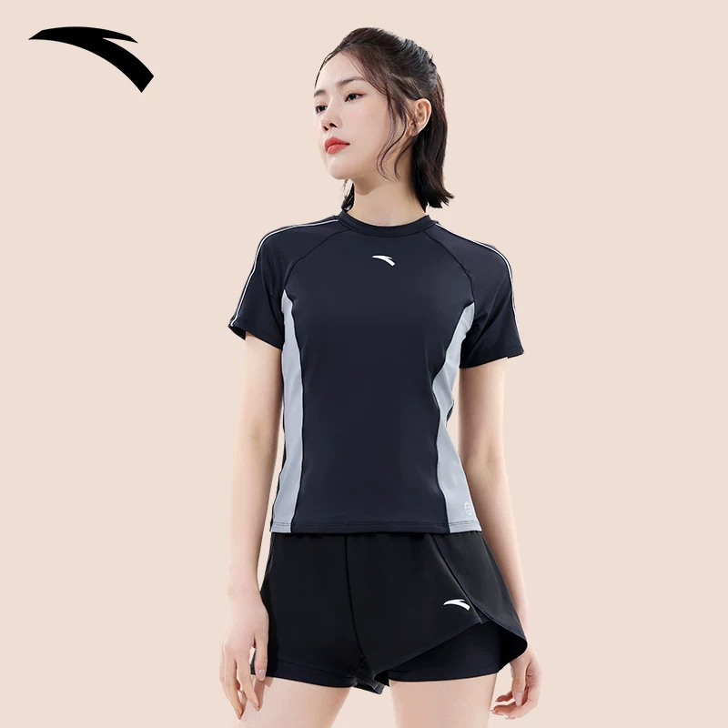ANTA small waist women's two-piece swimsuit women's conservative sun protection swimsuit slimming belly covering high-end 2026 new style