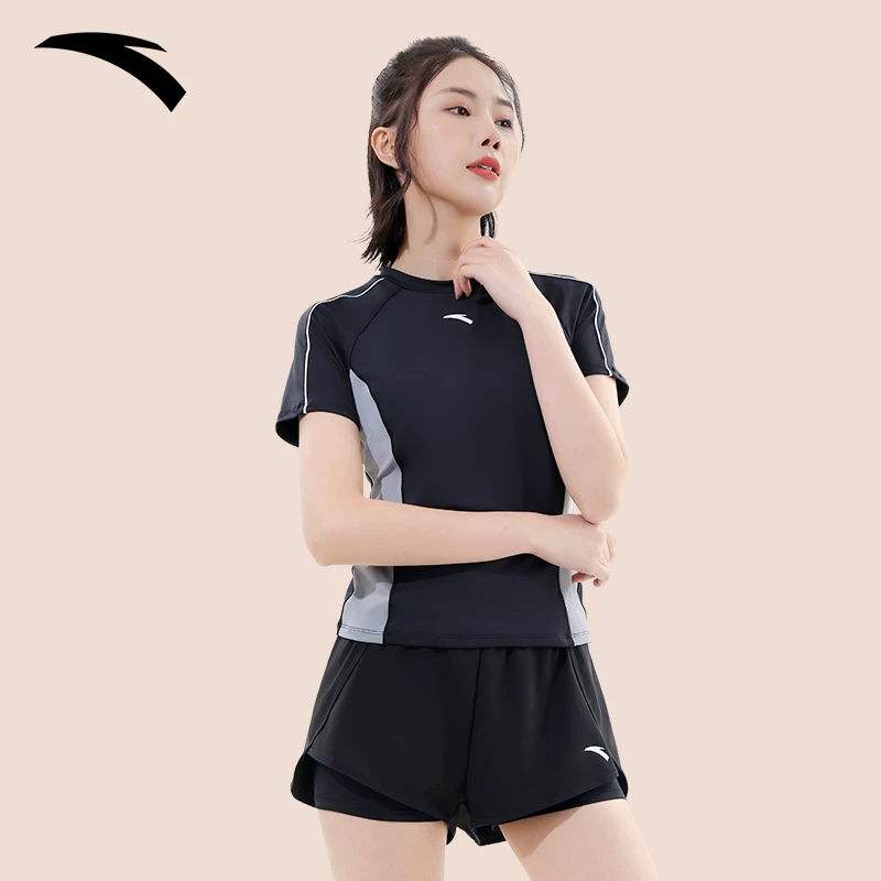 ANTA small waist women's two-piece swimsuit women's conservative sun protection swimsuit slimming belly covering high-end 2026 new style
