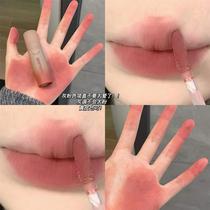 Yellow skin can also be used ~ Autumn-like low-saturated gray-pink lip mud matte velvet matte student whitening lip glaze