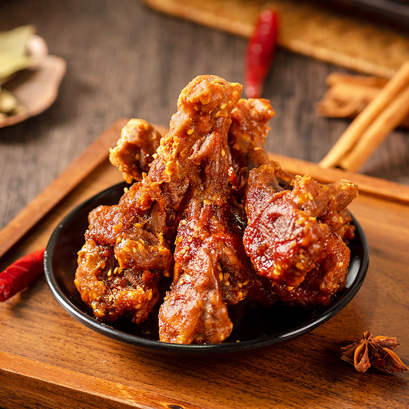 [Make a Friend]Chen Abing's Air-Dried Duck Wings and Spicy Duck Wing Root Snacks for Leisure