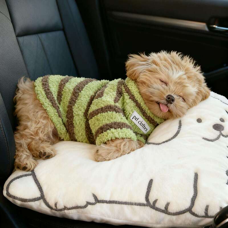 Dog Clothes, Winter Clothing, Coral Velvet Sweatshirts, Warm Anti-Shedding Cotton Coats for Small and Medium-Sized Dogs and Cats, Bichon Teddy Autumn Clothes