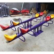 Kindergarten childrens spring seesaw kindergarten outdoor playground early education center double seesaw four-person rocking horse